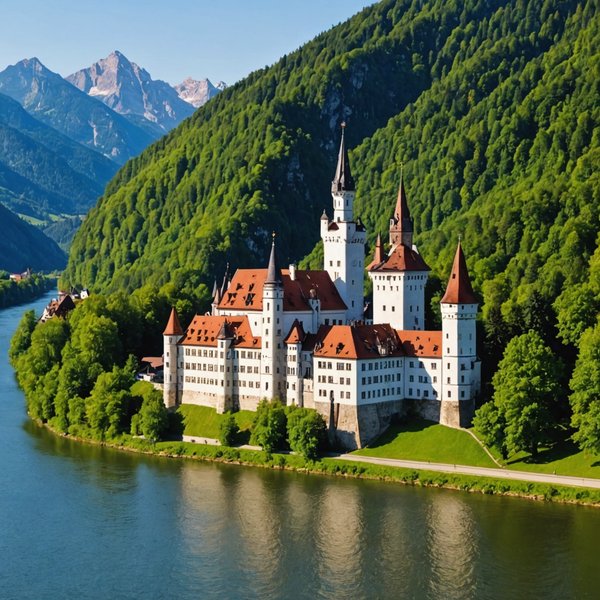 Où faire une croisière fluviale pour découvrir les châteaux de Bavière, Allemagne?